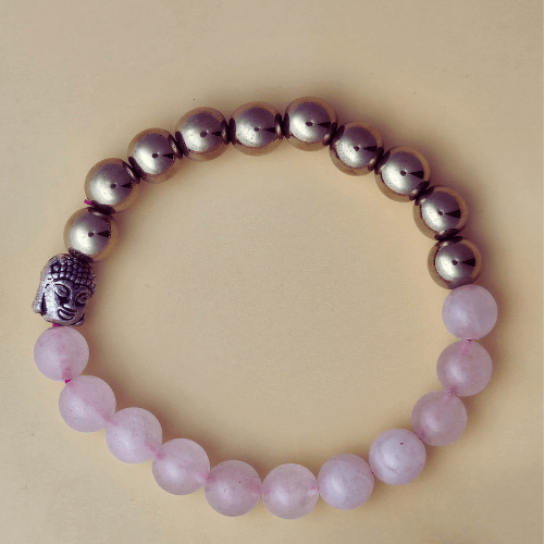 Sacred Softness – Rose Quartz & Golden Hematite